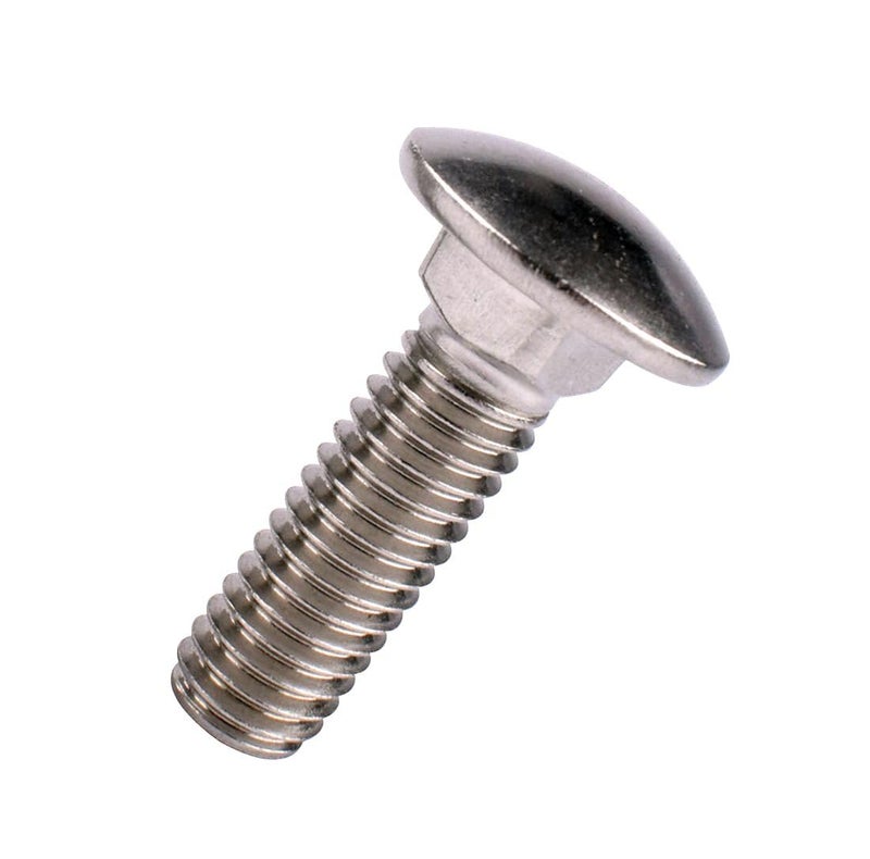 VAMUOEFL 1/2-13 x 2 Carriage Bolts Screws, 18-8 Stainless Steel 304, Round Head, Square Neck, UNC Fully Machine Coarse Threaded,5Pcs - Image 4